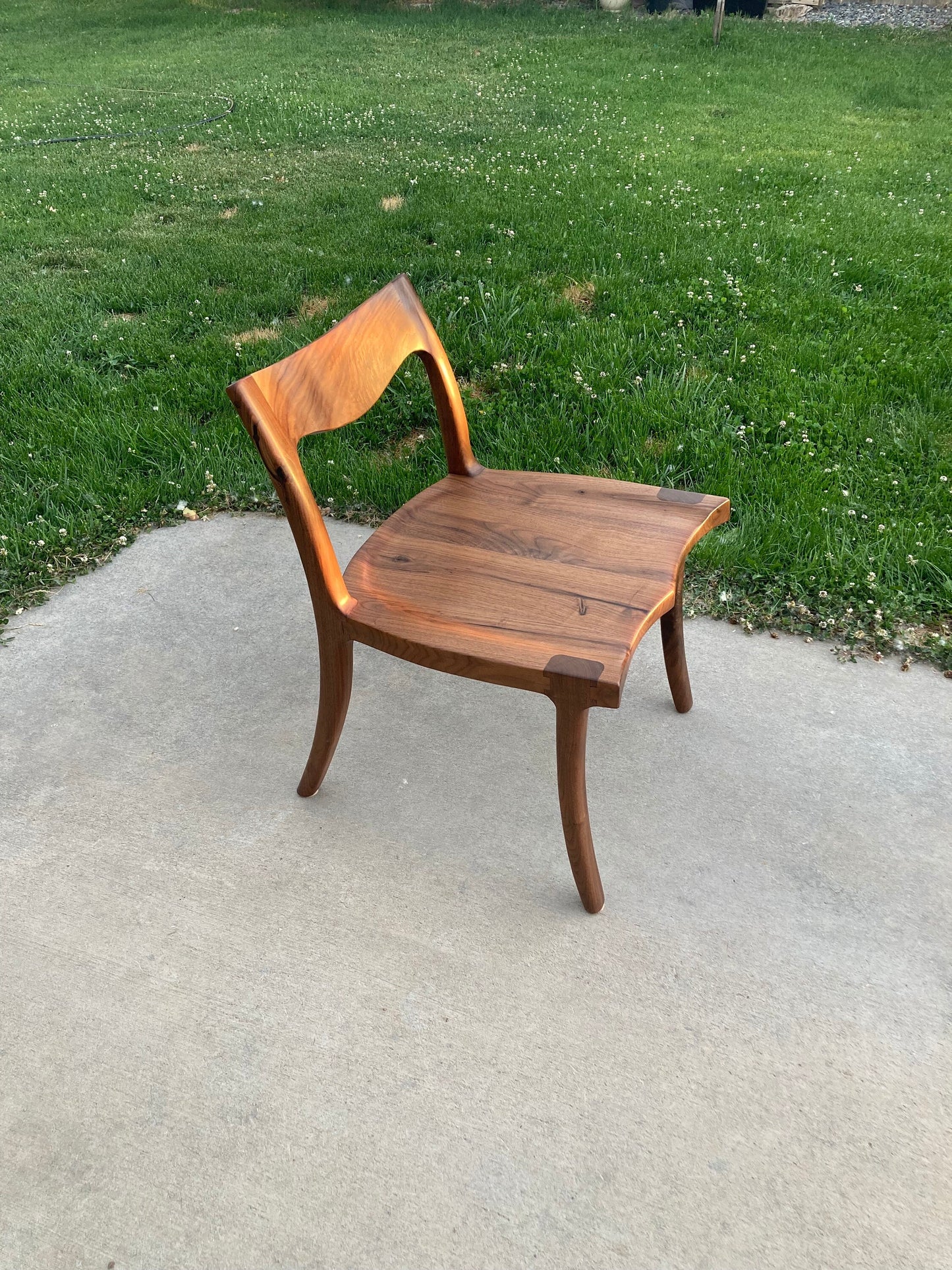 Walnut Dining Chair | Hand Carved