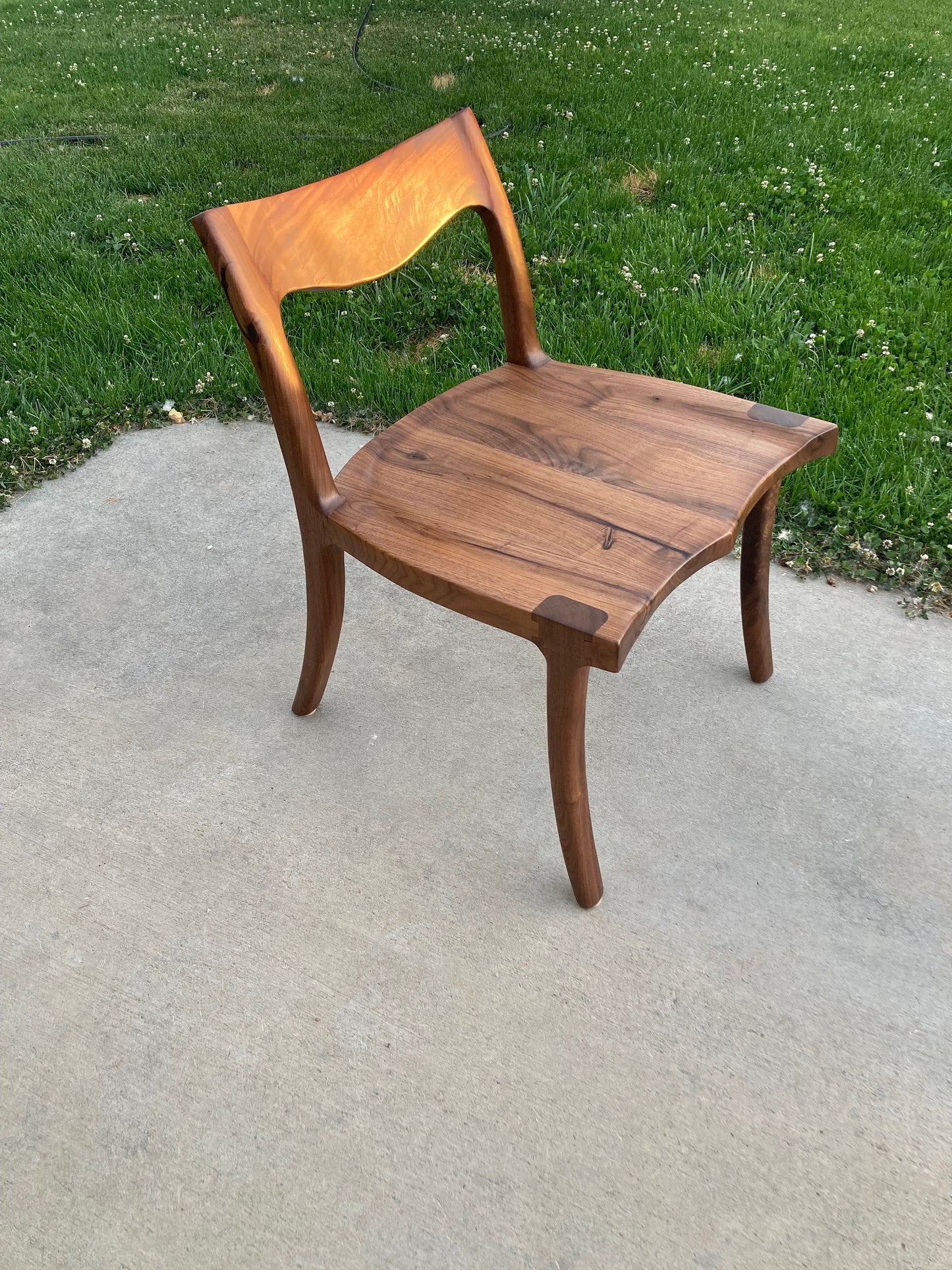 Walnut Dining Chair | Hand Carved