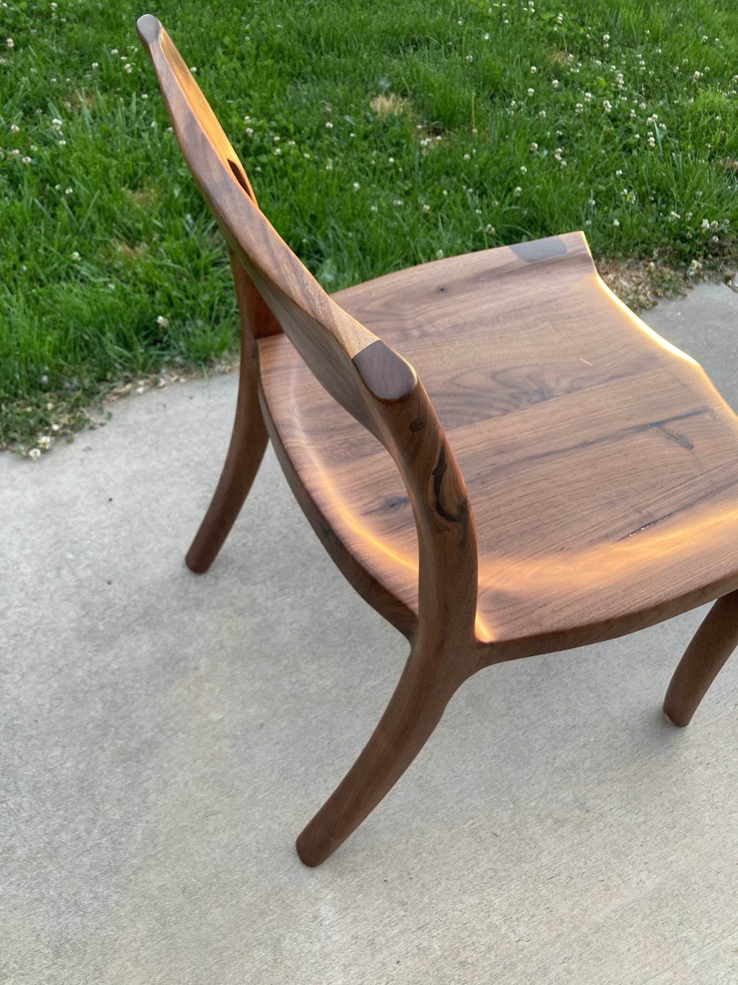 Walnut Dining Chair | Hand Carved
