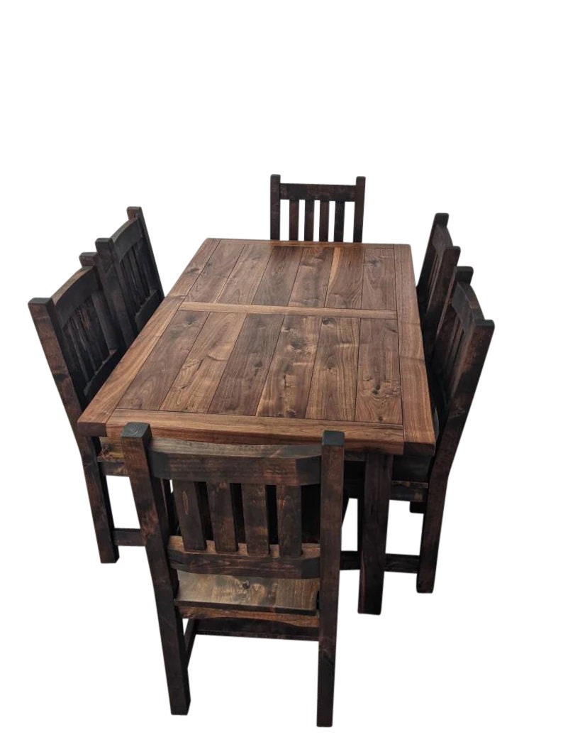 Walnut Dining Table Set