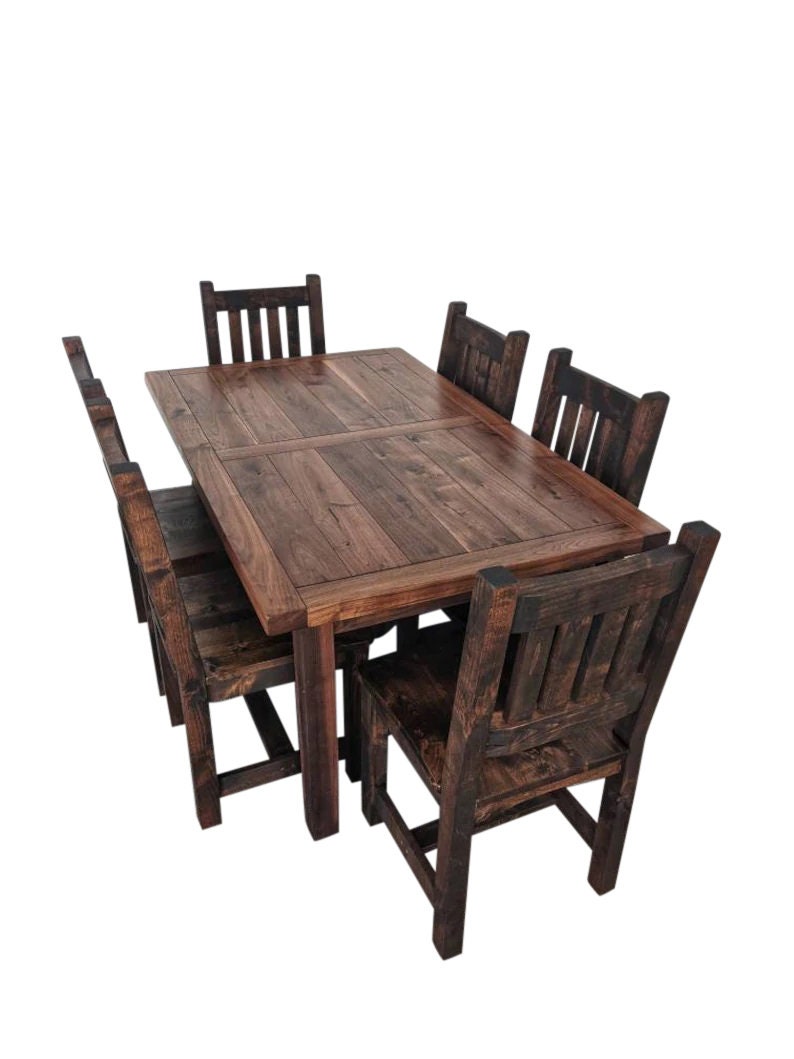 Walnut Dining Table Set