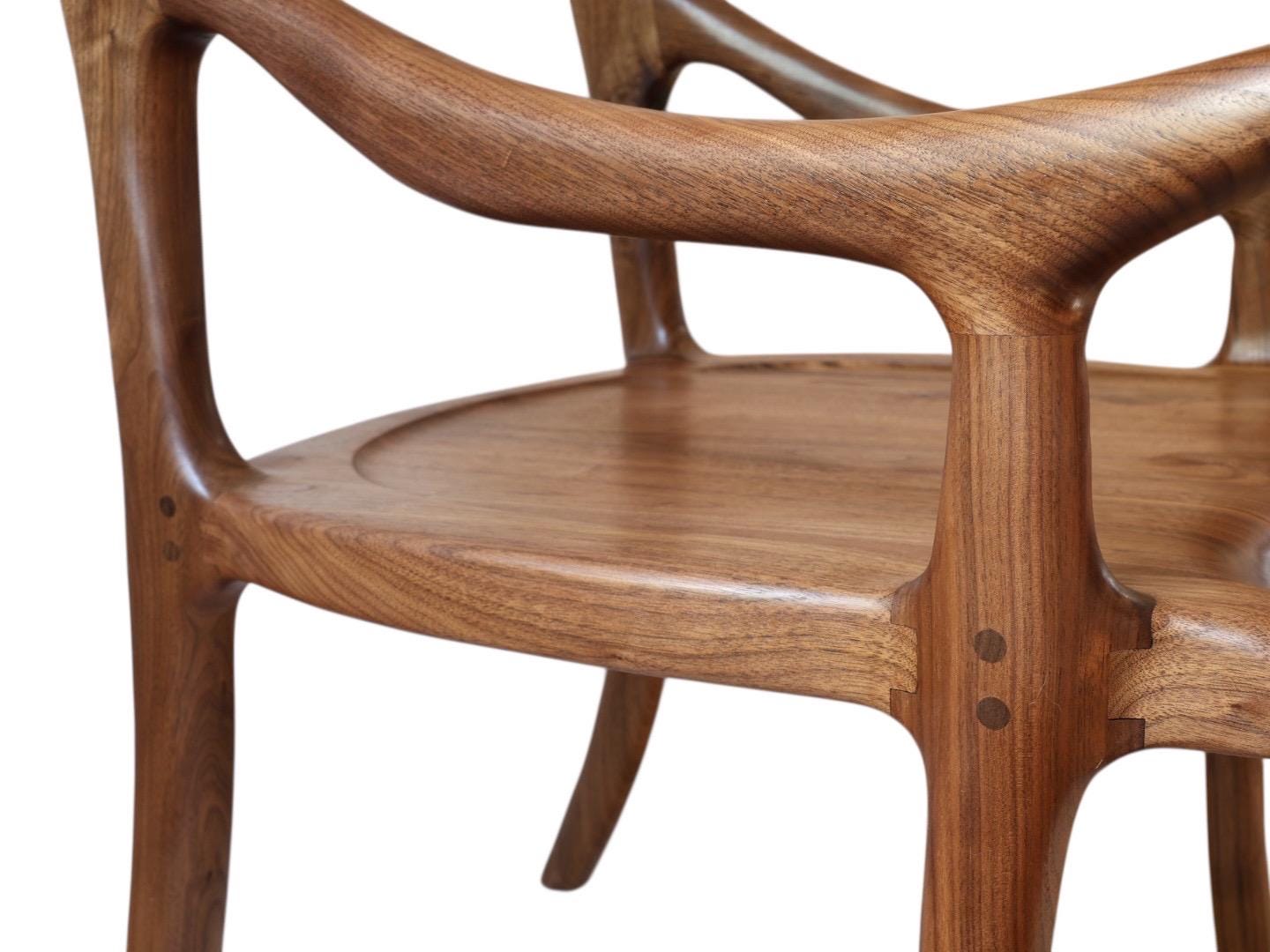 Walnut Arm Chair | Natural Finish