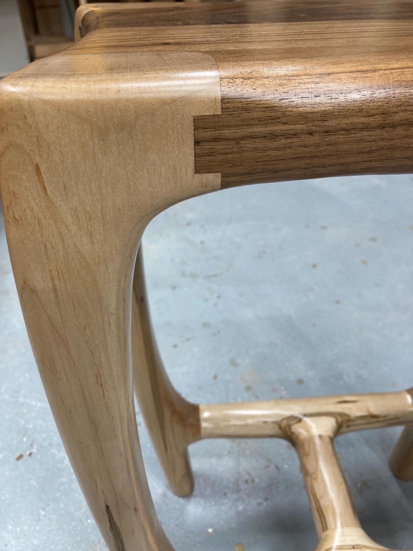 Walnut Counter Stools | Ambrosia Maple Legs