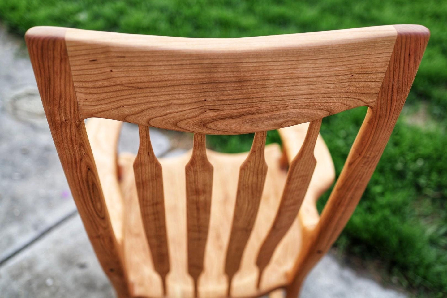 Cherry Rocking Chair | Hand Carved