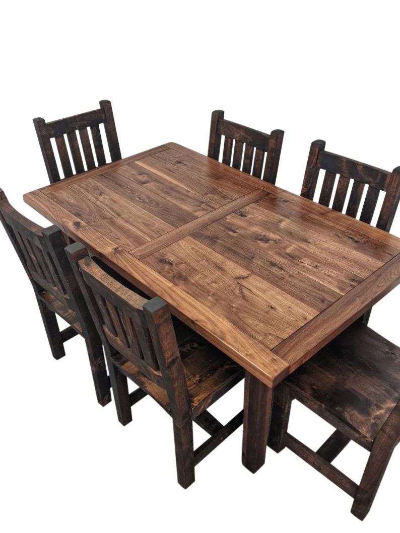 Walnut Dining Table Set