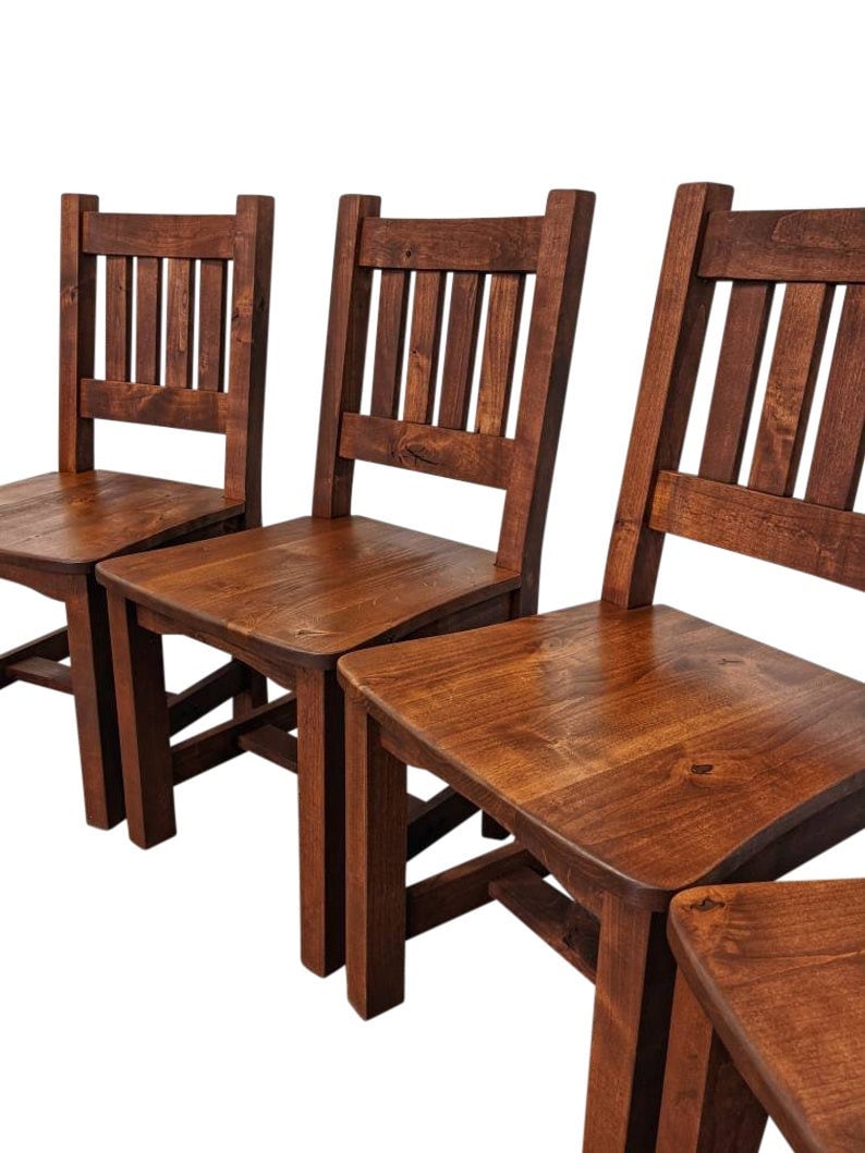 Alder Dining Chairs | Finished English Chestnut