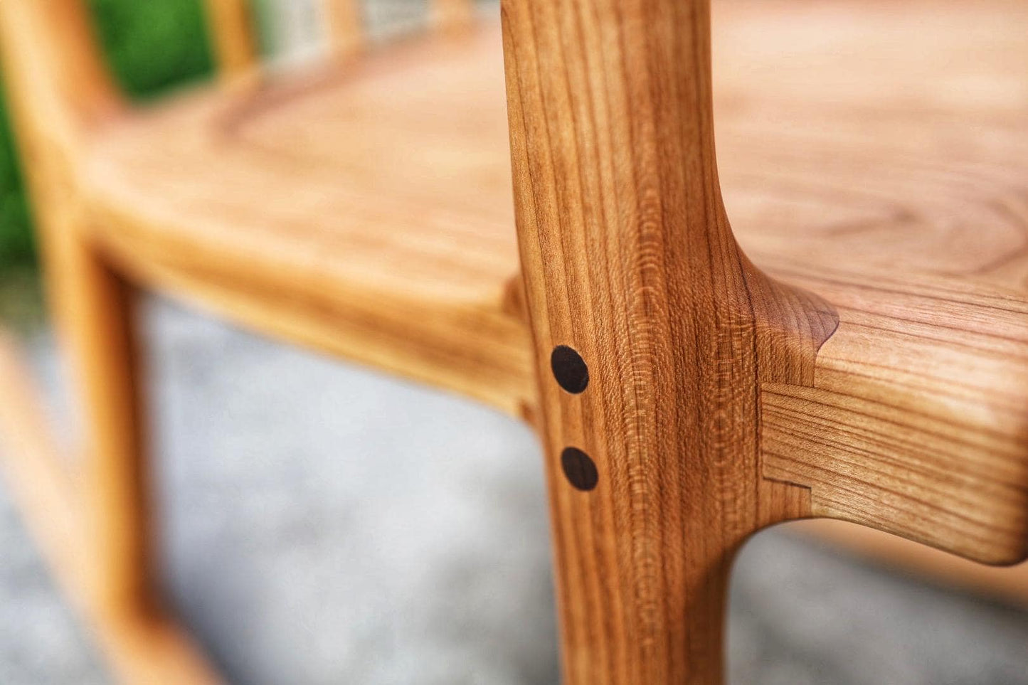 Cherry Rocking Chair | Hand Carved