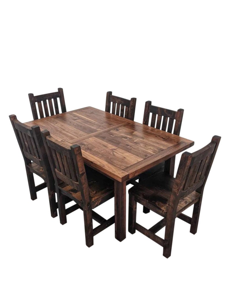 Walnut Dining Table Set