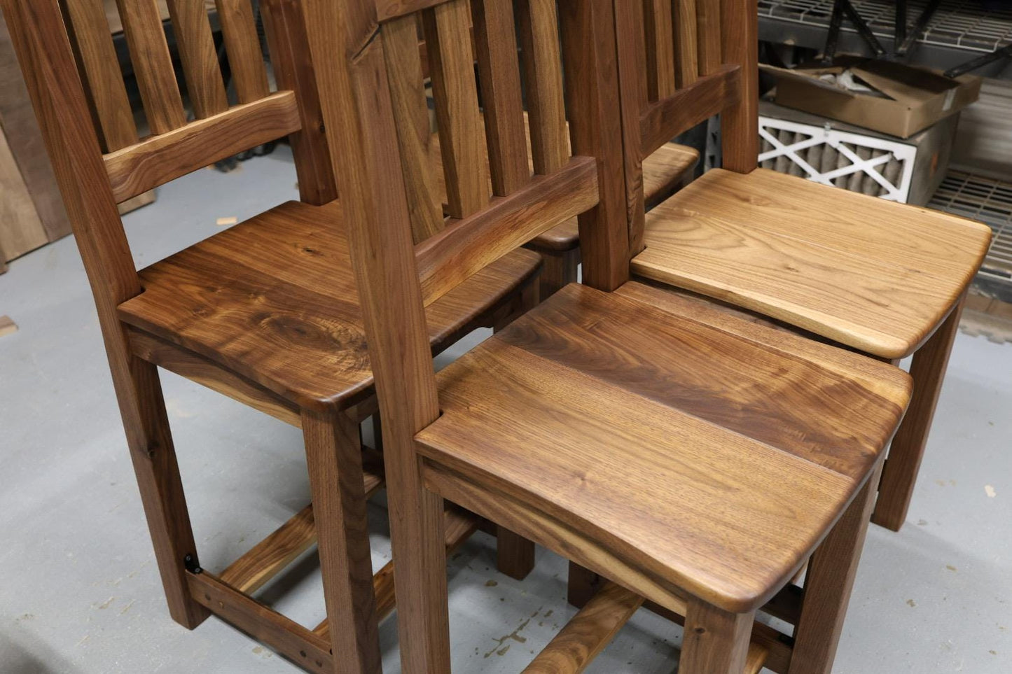 Walnut Counter Height Barstools