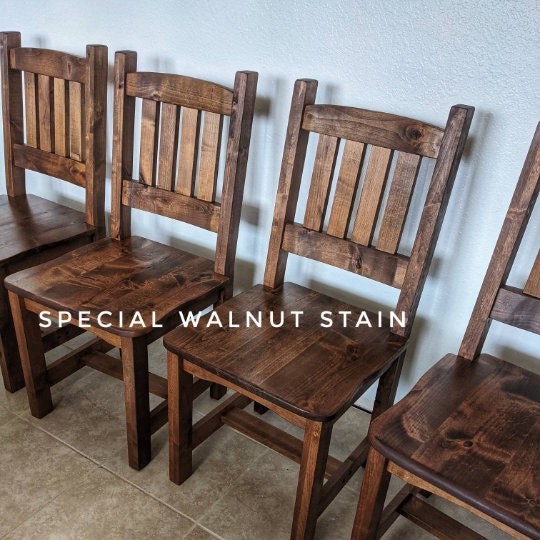 Alder Dining Chairs | Finished English Chestnut