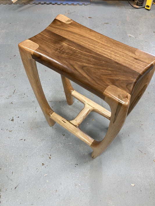 Walnut Counter Stools | Ambrosia Maple Legs