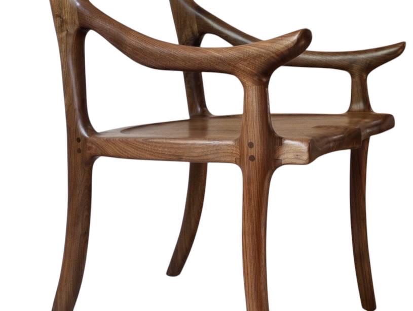 Walnut Arm Chair | Natural Finish