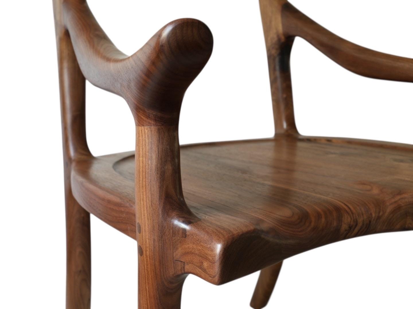 Walnut Arm Chair | Natural Finish