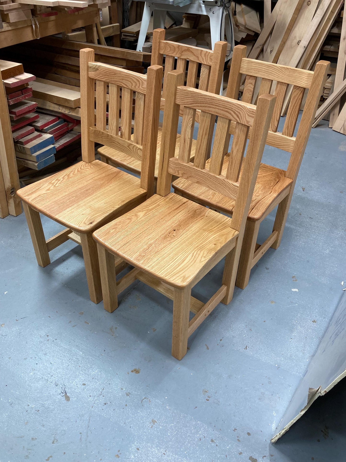 Handcracted Oak Dining Chairs | Custom Dining Chairs | Set of 6 Chairs | Set of 4 Chairs