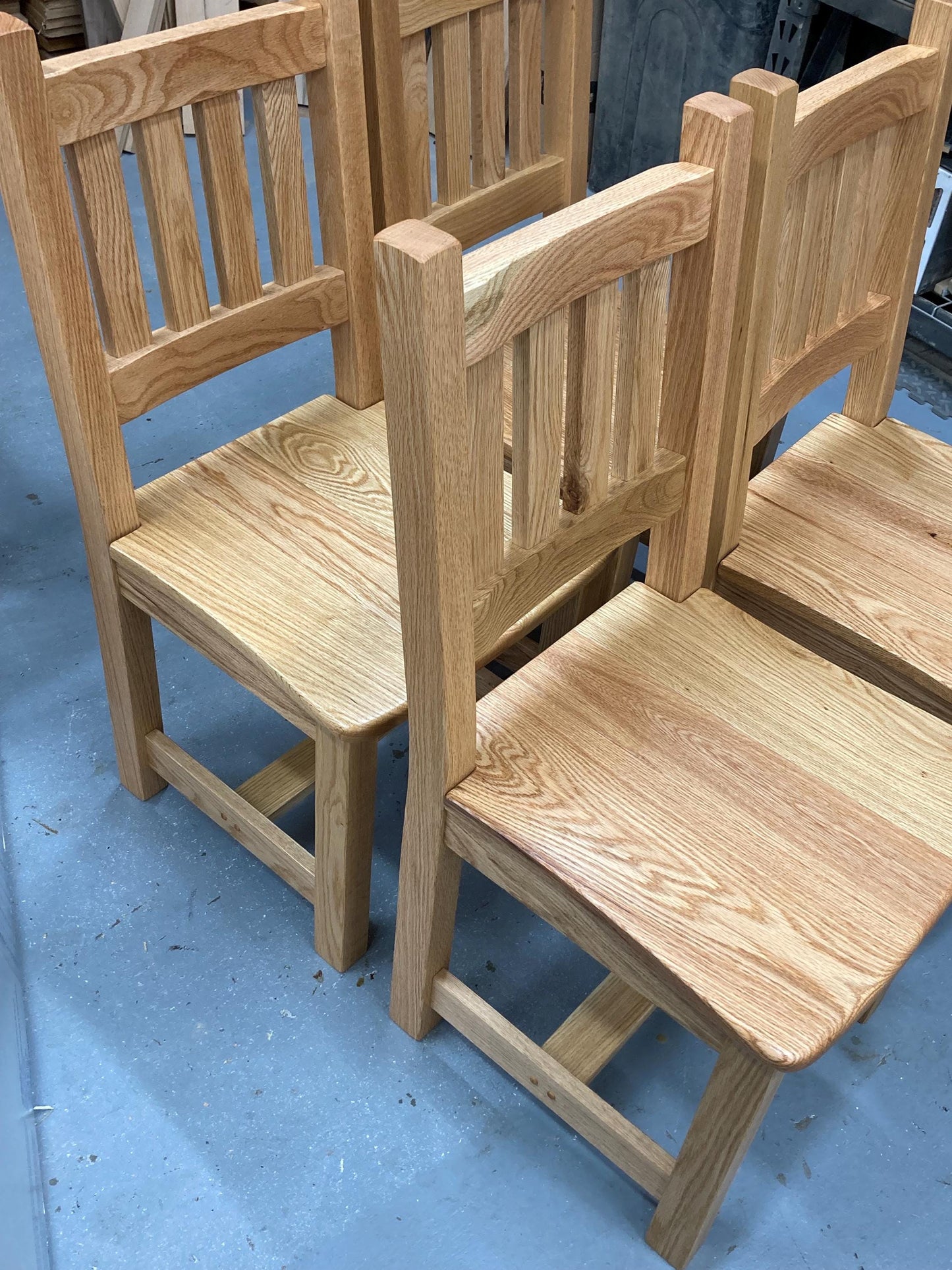 Handcracted Oak Dining Chairs | Custom Dining Chairs | Set of 6 Chairs | Set of 4 Chairs